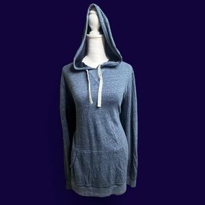 Sonoma Lightweight Blue Heathered Hoodie Sweatshirt Size Medium